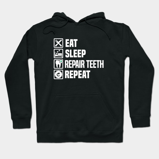 Dentistry Dental Assistent Dabbing Tooth Gift Idea Hoodie by bigD